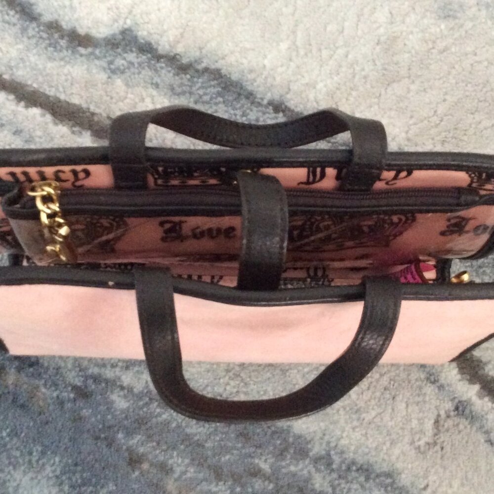 Vtg Y2K Juicy Couture Mon Amour Makeup/Cosmetic/Toiletry Travel Bag w/Handles - Picture 3 of 11